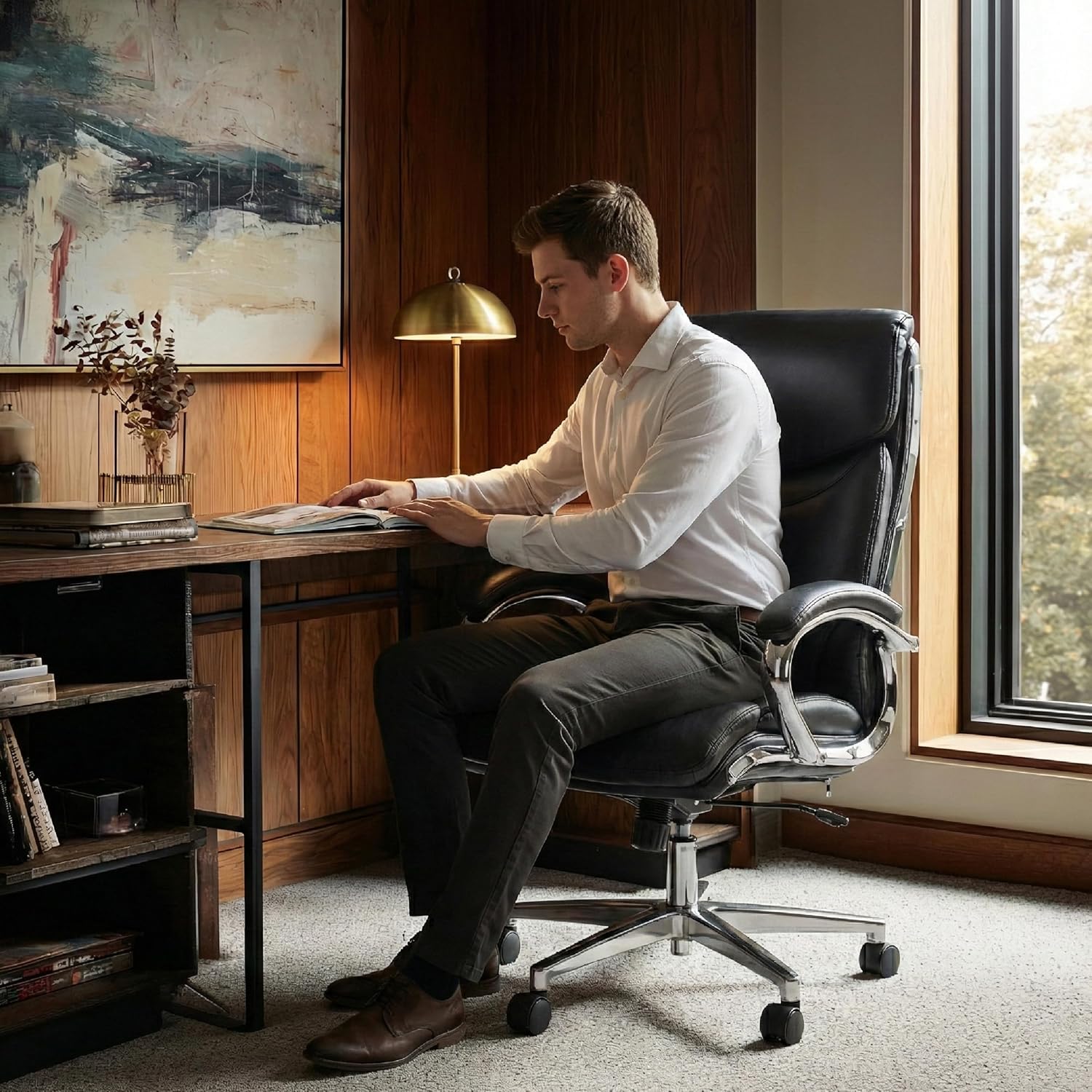 High Back Executive Office Cha - Leather Desk Pad recensione e prezzo