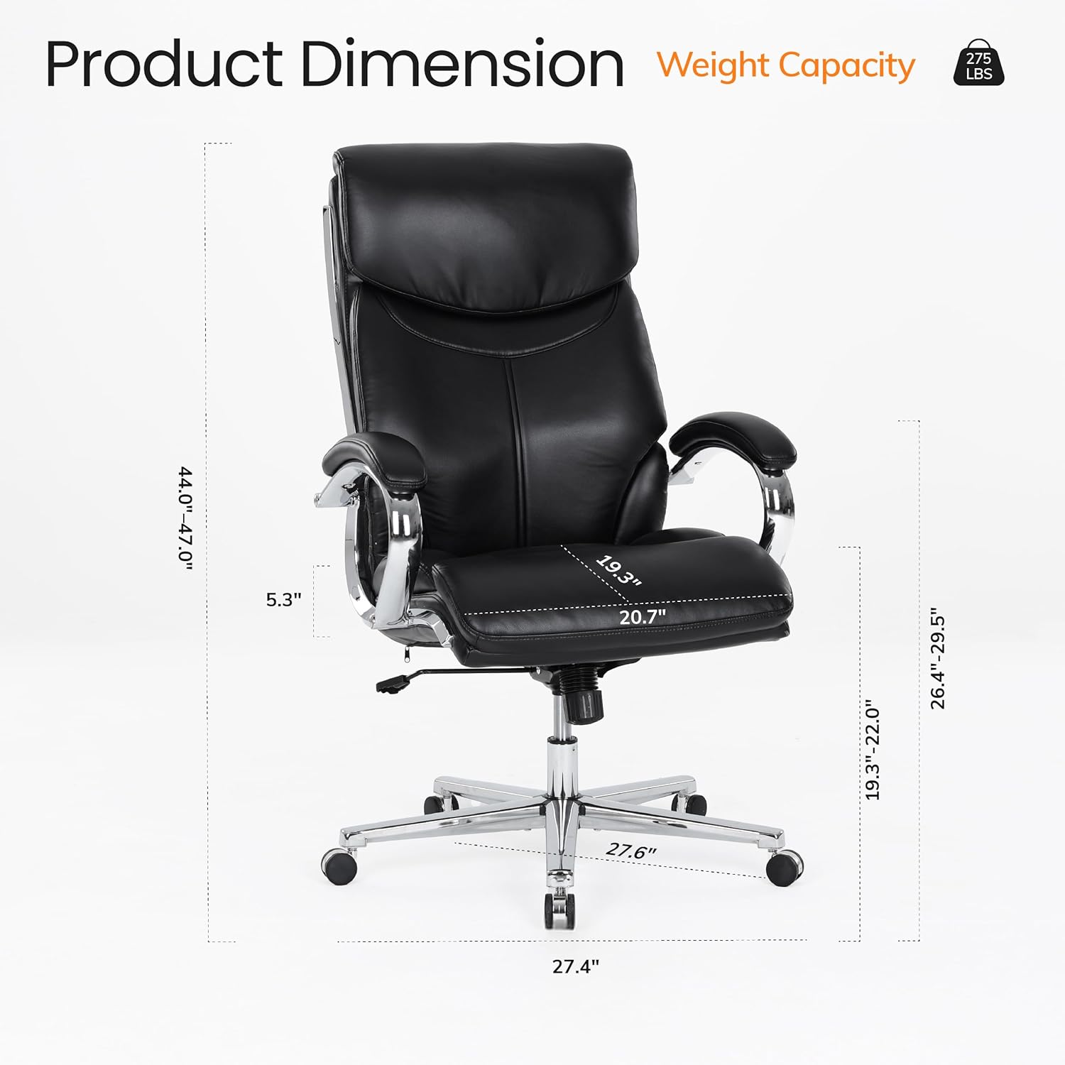 High Back Executive Office Cha - Leather Desk Pad recensione e prezzo