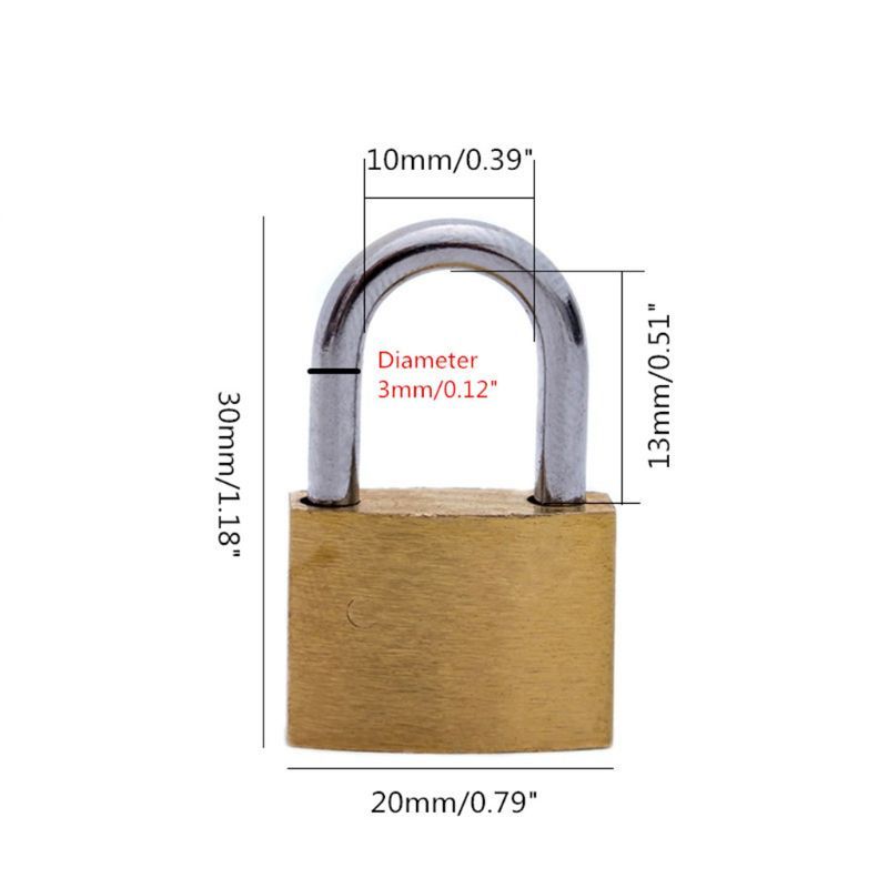 Brass Padlock with Keys, Small - Letter Opener Brass recensione e prezzo